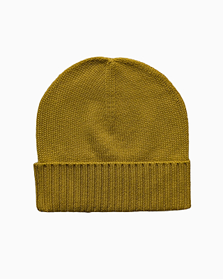 Bonnet Cachemire - vert doré