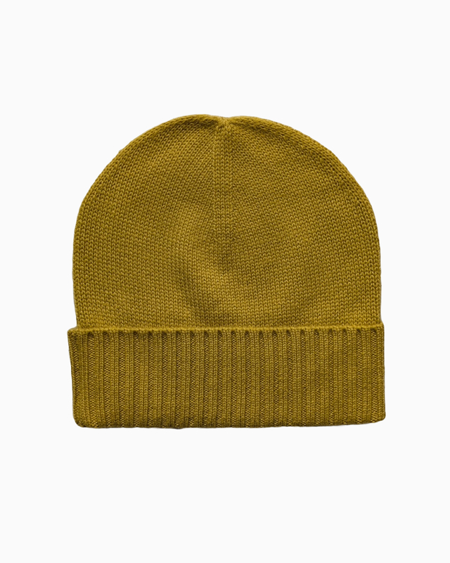 Bonnet Cachemire - vert doré