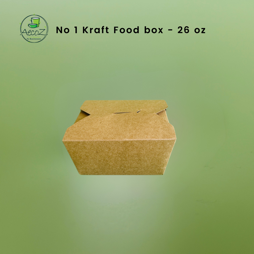 Kraft Food box - No 1 - 750ml/26oz - Box Kraft Food box - No 1 - 750ml/26oz - Box