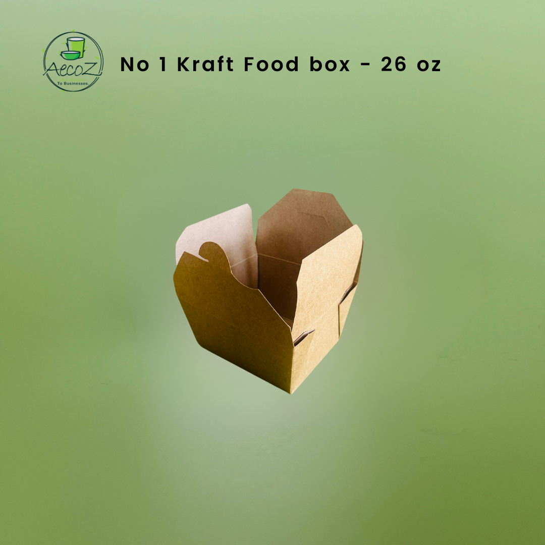 Kraft Food box - No 1 - 750ml/26oz - Box Kraft Food box - No 1 - 750ml/26oz - Box