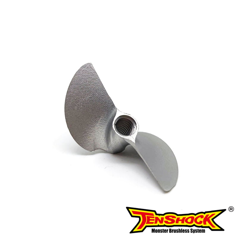Tenshock 27mm 2 Blade CNC Aluminium Propeller 32mm Pitch (M4) Tenshock 27mm 2 Blade CNC Aluminium Propeller 32mm Pitch (M4)