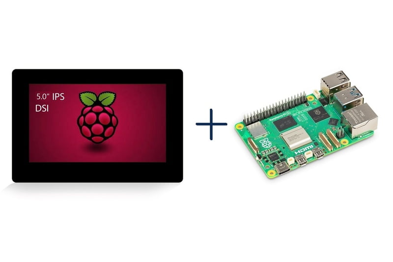 *Bundle* 5" DSI Touch Display Kit with Raspberry Pi 5 (4GB)