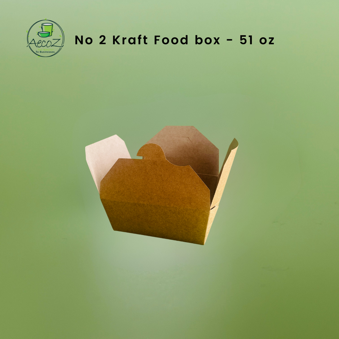 Kraft Food box - No 2 - 1450 ml/ 51 oz/1.5 ltrs - Box Kraft Food box - No 2 - 1450 ml/ 51 oz/1.5 ltrs - Box
