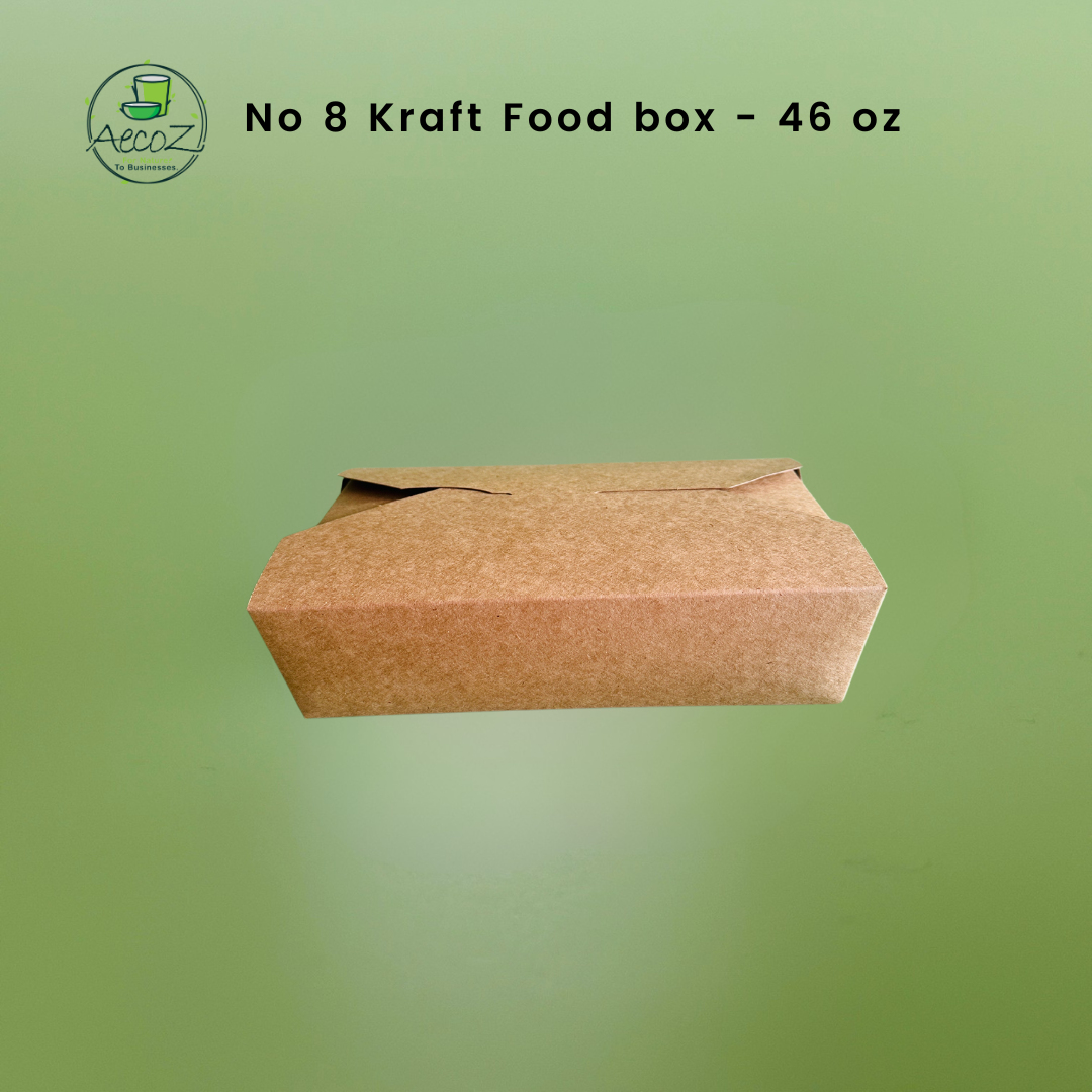 Kraft Food box - No 8 - 1360 ml/46 oz- Box Kraft Food box - No 8 - 1360 ml/46 oz- Box