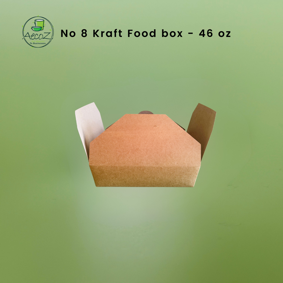 Kraft Food box - No 8 - 1360 ml/46 oz- Box Kraft Food box - No 8 - 1360 ml/46 oz- Box