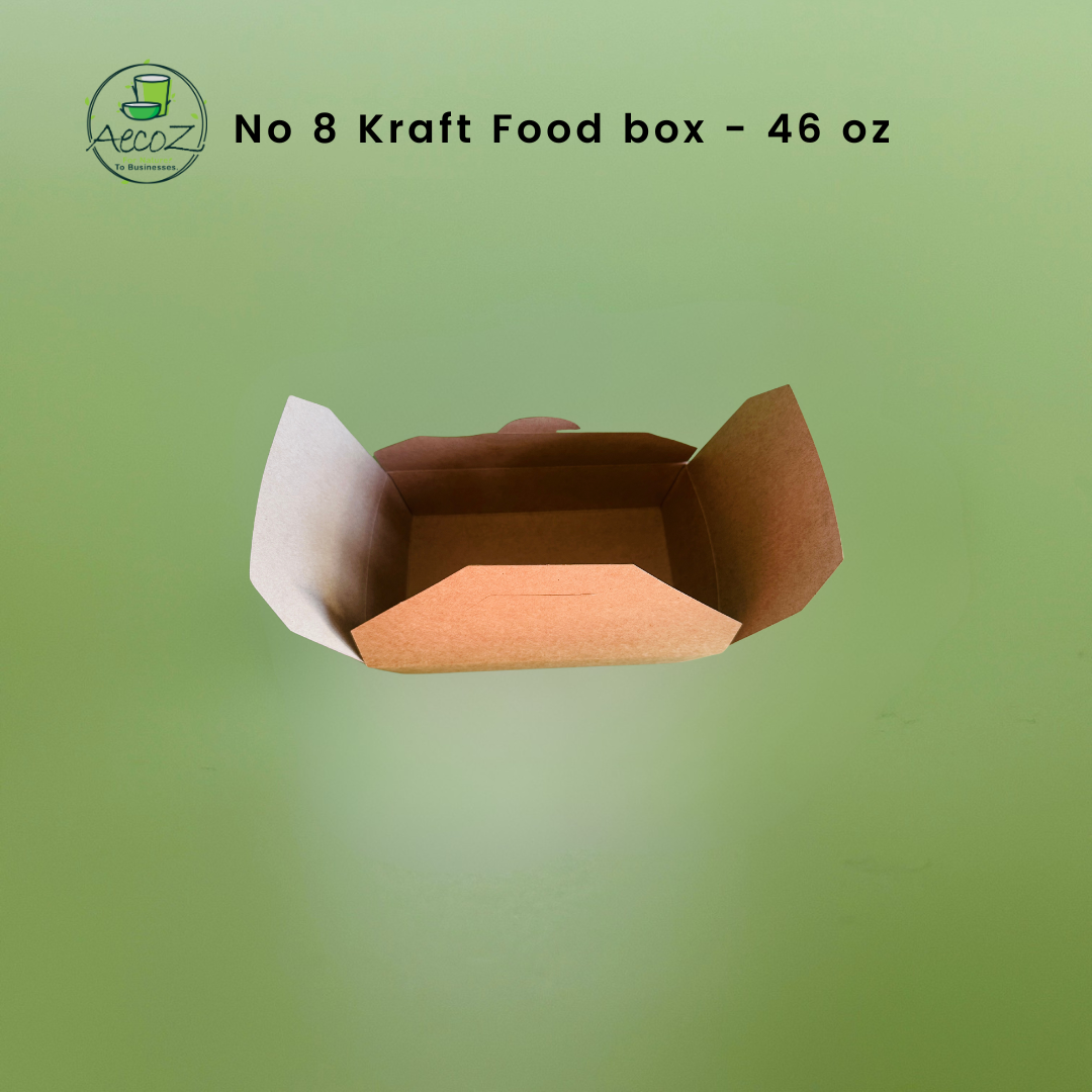 Kraft Food box - No 8 - 1360 ml/46 oz- Box Kraft Food box - No 8 - 1360 ml/46 oz- Box