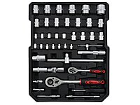 Tool set with ratchet wrench alum case 187 pcs Geko G10856 Tool set with ratchet wrench alum case 187 pcs Geko G10856
