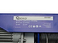 Electric Wire Rope Hoist 150/300 kg G01087 GEKO