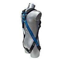 Skypro SP-111-QRB veiligheidsharnas – 1-punts, zwart/blauw XXL