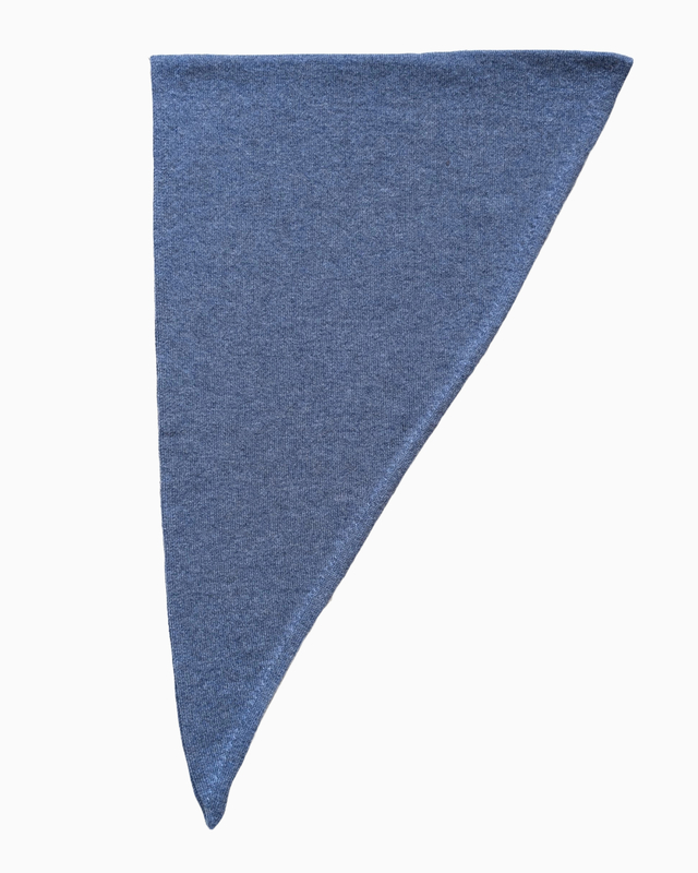 Triangle Cachemire - bleu jeans