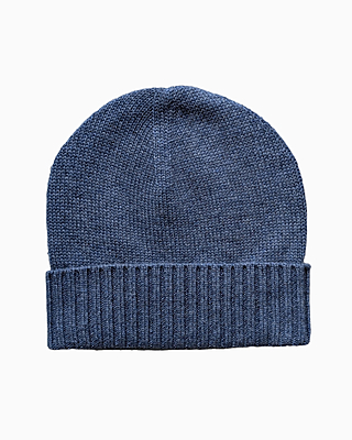 Bonnet Cachemire - bleu JEANS
