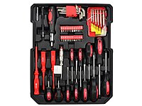 Tool set with ratchet wrench alum case 187 pcs Geko G10856 Tool set with ratchet wrench alum case 187 pcs Geko G10856