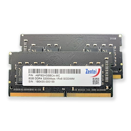 A6F8GH3SBCA-MC Zentel SODIMM 8GB, 1R x8 DDR4 Module