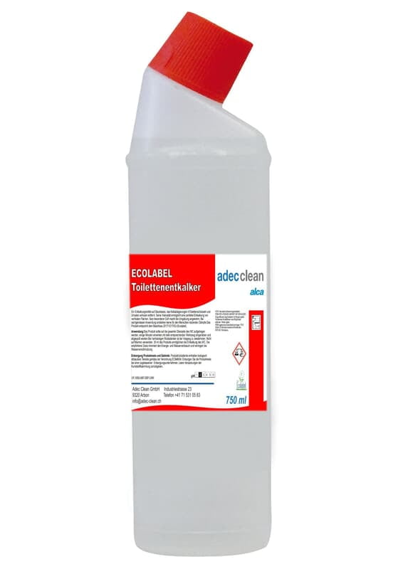 ECOLABEL WC-Reiniger in Knickhals-Flasche | 750 ml ECOLABEL WC-Reiniger in Knickhals-Flasche | 750 ml