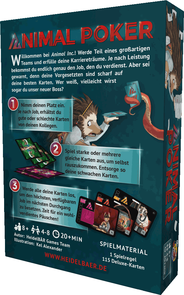 Boxenrückseite:Animal Poker DEUTSCH Boxenrückseite:Animal Poker DEUTSCH