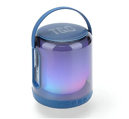 Altavoz Bluetooth Portátil T&G TG-376 con Luces LED