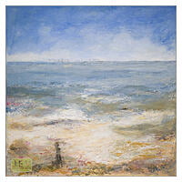 Summer Tides Out 1 - Seascape - Mixed Media on board Summer Tides Out 1 - Seascape - Mixed Media on board