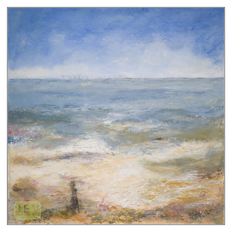 Summer Tides Out 1 - Seascape - Mixed Media on board Summer Tides Out 1 - Seascape - Mixed Media on board