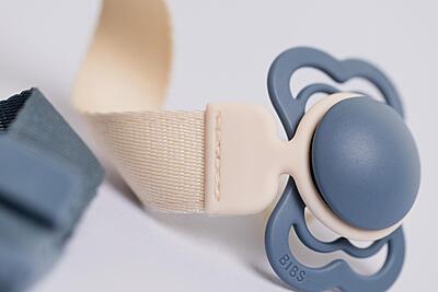 Bibs Pacifier Clip Loop Sage