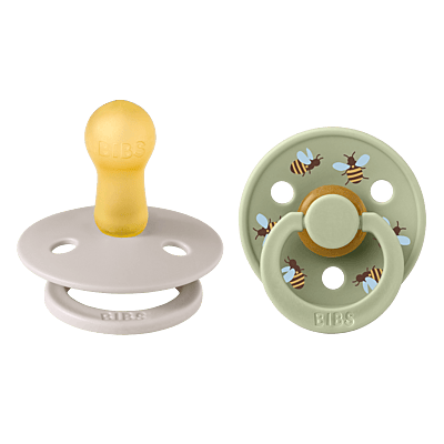 BIBS Pacifier Studio Colour 2 PACK Bumblebee Latex size 2 Mushroom Mix BIBS Pacifier Studio Colour 2 PACK Bumblebee Latex size 2 Mushroom Mix