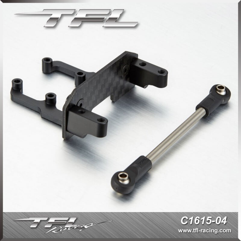 SCX10 II Upgrade Servo Holder W/ Linkage Rod on Front Axle SCX10 II Upgrade Servo Holder W/ Linkage Rod on Front Axle