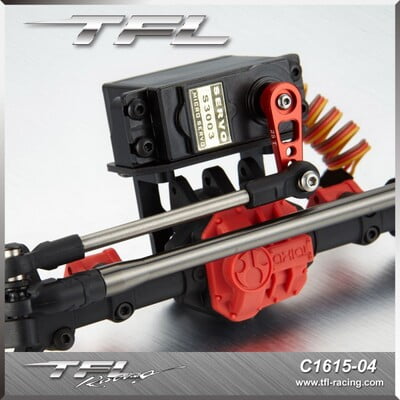 SCX10 II Upgrade Servo Holder W/ Linkage Rod on Front Axle SCX10 II Upgrade Servo Holder W/ Linkage Rod on Front Axle