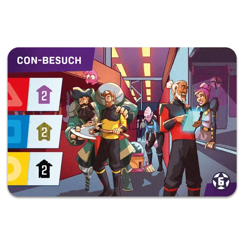 Starship Captains Con-Besuch-Karte PROMO