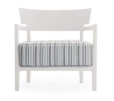 KARTELL - Cara Mat Outdoor - Blanc/Rayures vertes