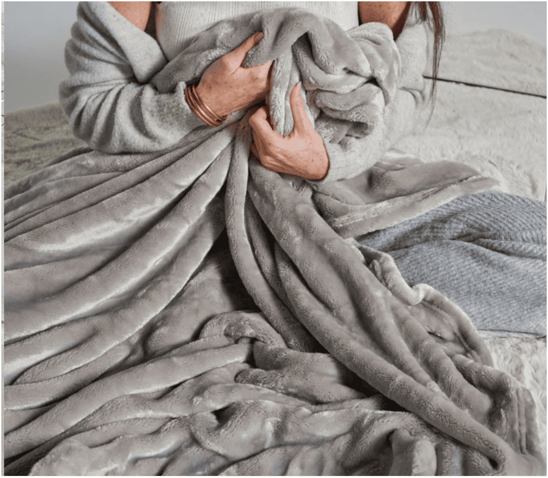 PLAIDS COCOONING - Classique Gris PLAIDS COCOONING - Classique Gris