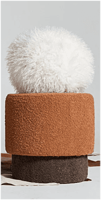 PLAIDS COCOONING - Coussin boule fausse fourrure Douchka