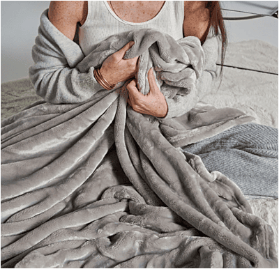 PLAIDS COCOONING - Plaid Classique Gris Anthracite