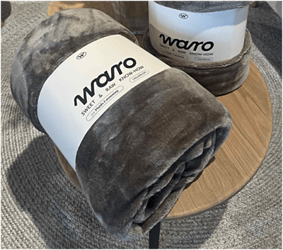 PLAIDS COCOONING - Plaid cosy monochrome Taupe