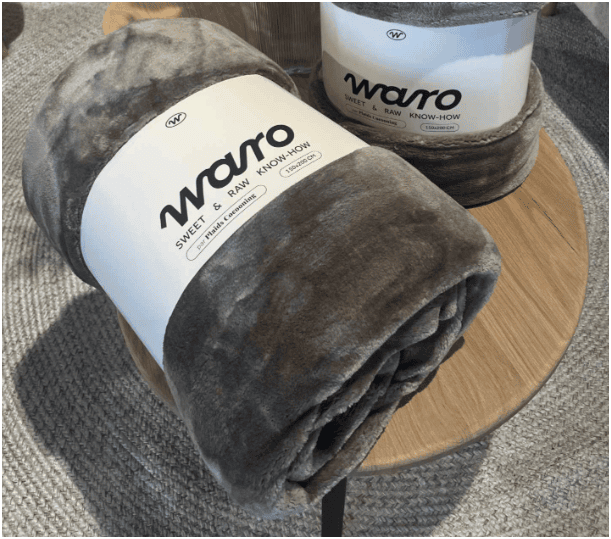 PLAIDS COCOONING - Plaid cosy monochrome Taupe PLAIDS COCOONING - Plaid cosy monochrome Taupe