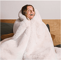 WARO par Plaids Cocooning - Plaid Fausse Fourrure Polar Bear Blanc WARO par Plaids Cocooning - Plaid Fausse Fourrure Polar Bear Blanc