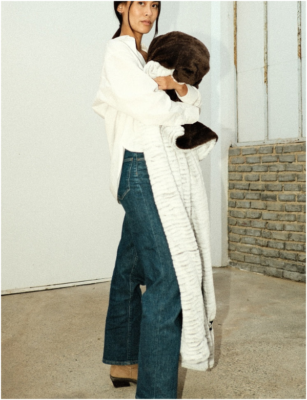 WARO par Plaids Cocooning - Plaid cocooning nougatine WARO par Plaids Cocooning - Plaid cocooning nougatine