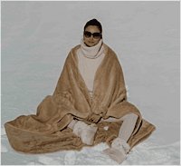 WARO par Plaids Cocooning - Plaid cosy monochrome Beige WARO par Plaids Cocooning - Plaid cosy monochrome Beige