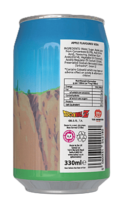 Dragon Ball Z Vegito Apple Flavour Soda Can (12 x 330ml) Dragon Ball Z Vegito Apple Flavour Soda Can (12 x 330ml)