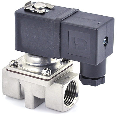 Solenoid Valve 1/2"BSP 2/2 NC 304SS 0.3-10bar VITON 24VAC IP65