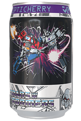 Transformers Decepticherry - Cherry Vanilla Soda Flavour Can 330ml Standard Transformers Decepticherry - Cherry Vanilla Soda Flavour Can 330ml Standard