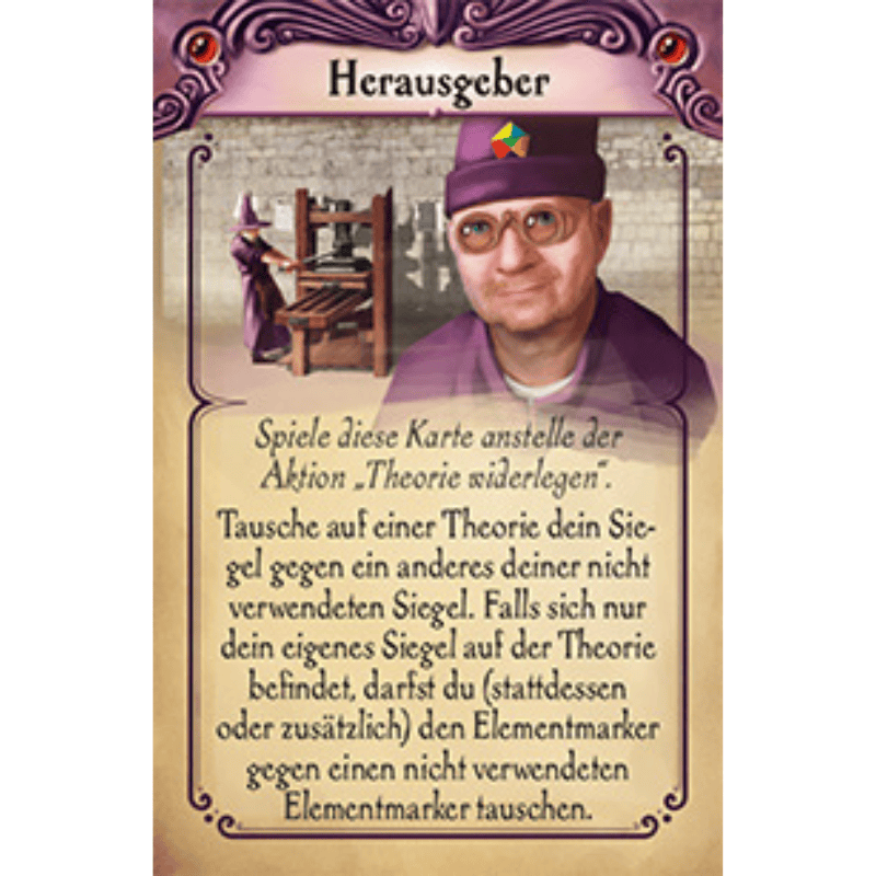 Die Alchemisten: Herausgeber-Karte Promokarte Die Alchemisten: Herausgeber-Karte Promokarte