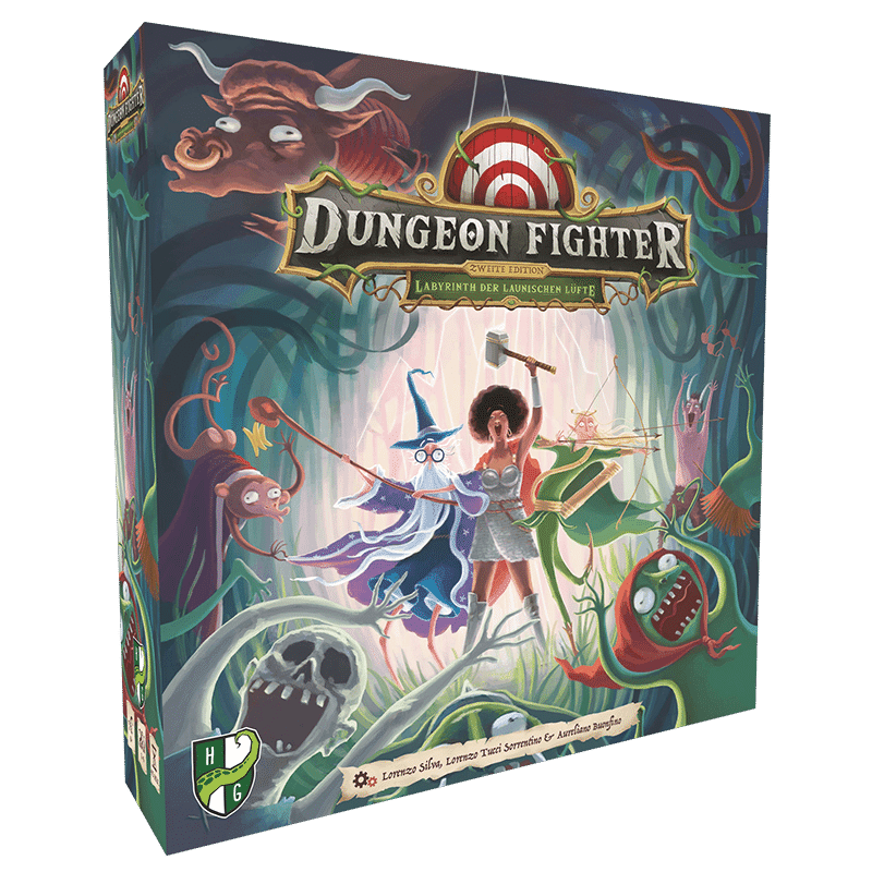 Dungeon Fighter: Das Labyrinth der launischen Lüfte DEUTSCH Boxcover Dungeon Fighter: Das Labyrinth der launischen Lüfte DEUTSCH Boxcover