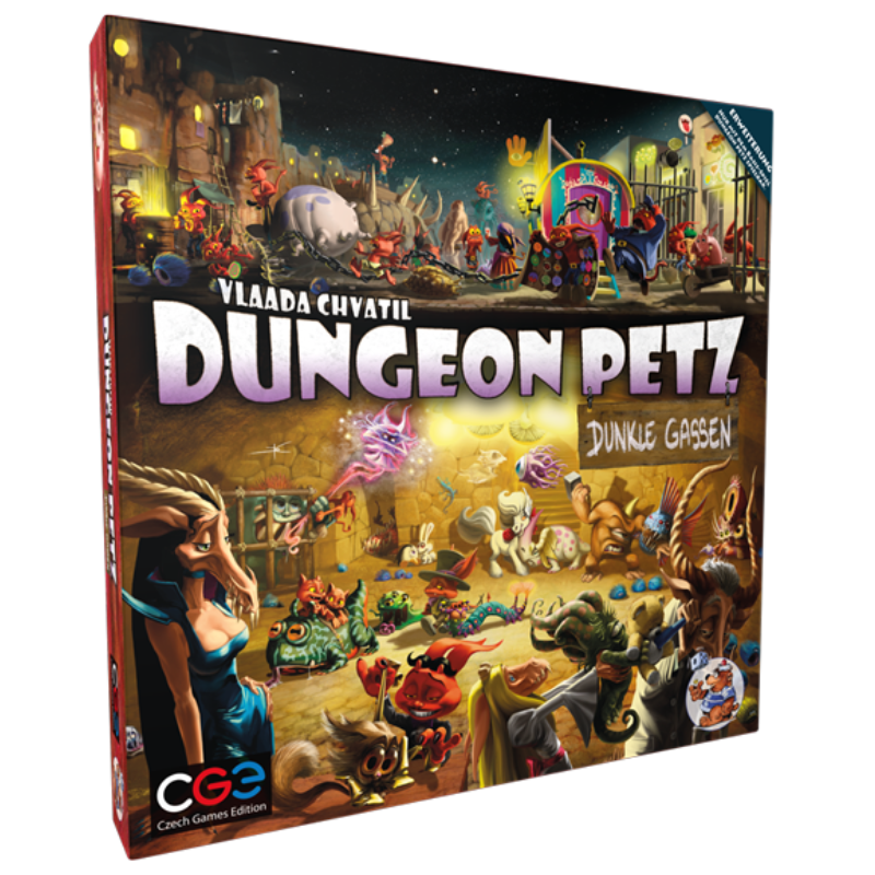 Dungeon Petz: Dunkle Gassen DEUTSCH Boxcover Dungeon Petz: Dunkle Gassen DEUTSCH Boxcover