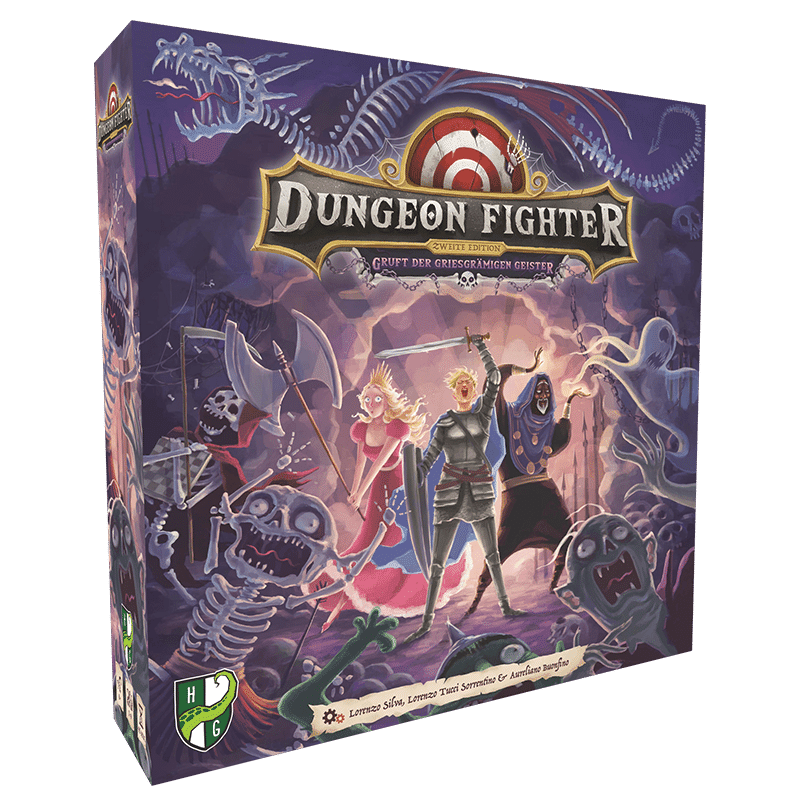 Dungeon Fighter: Die Gruft der griesgrämigen Geister DEUTSCH Boxcover Dungeon Fighter: Die Gruft der griesgrämigen Geister DEUTSCH Boxcover