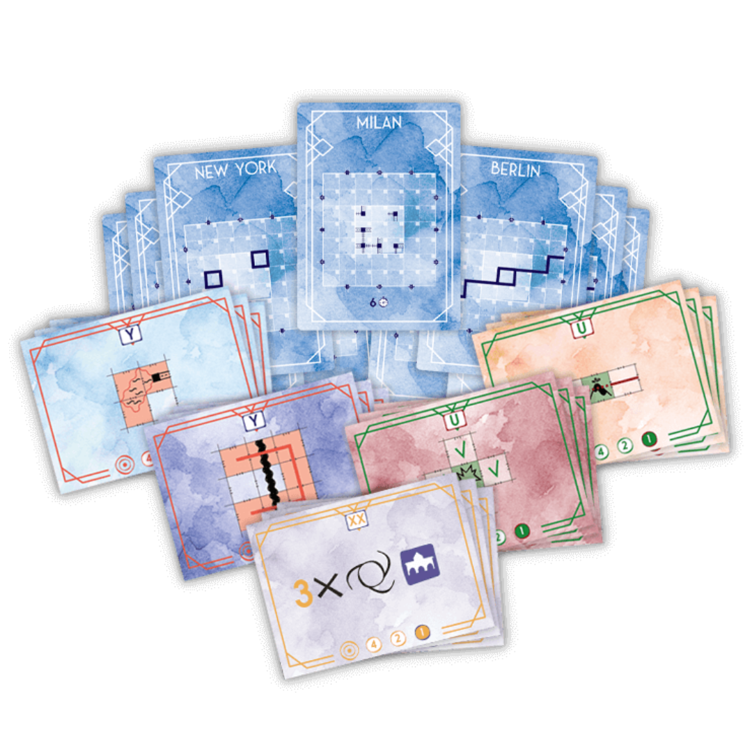 Railroad Ink: Additional Cards Pack Inhalt Railroad Ink: Additional Cards Pack Inhalt