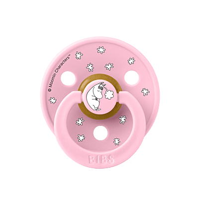 BIBS x Moomin Pacifier Colour 2 PACK Dreaming Latex Size 1 Baby Pink mix BIBS x Moomin Pacifier Colour 2 PACK Dreaming Latex Size 1 Baby Pink mix