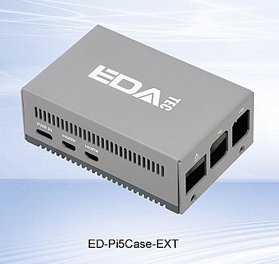 EDATEC Metal case for Raspberry Pi 5 + HAT