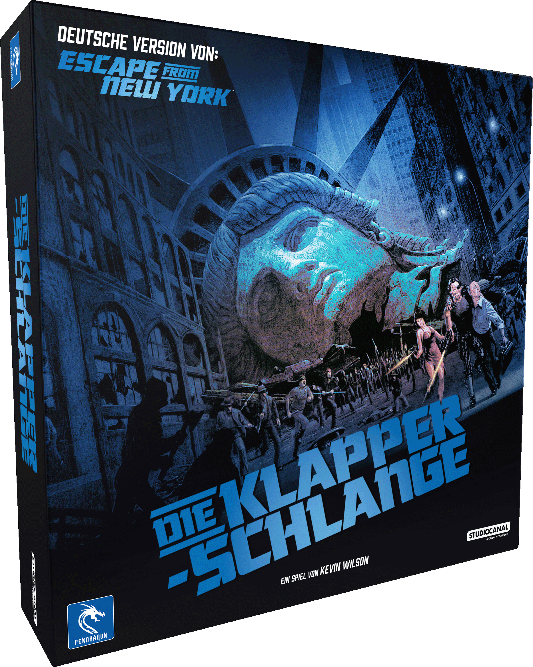 Die Klapperschlange (Escape from New York) Brettspiel Boxcover Die Klapperschlange (Escape from New York) Brettspiel Boxcover