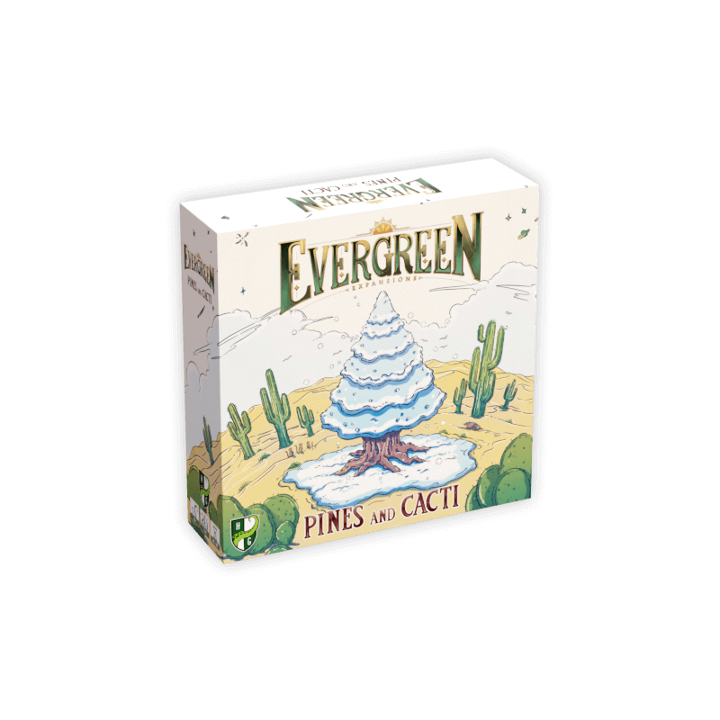 Evergreen: Pines and Cacti Expansion DEUTSCH/ENGLISCH Boxcover Evergreen: Pines and Cacti Expansion DEUTSCH/ENGLISCH Boxcover