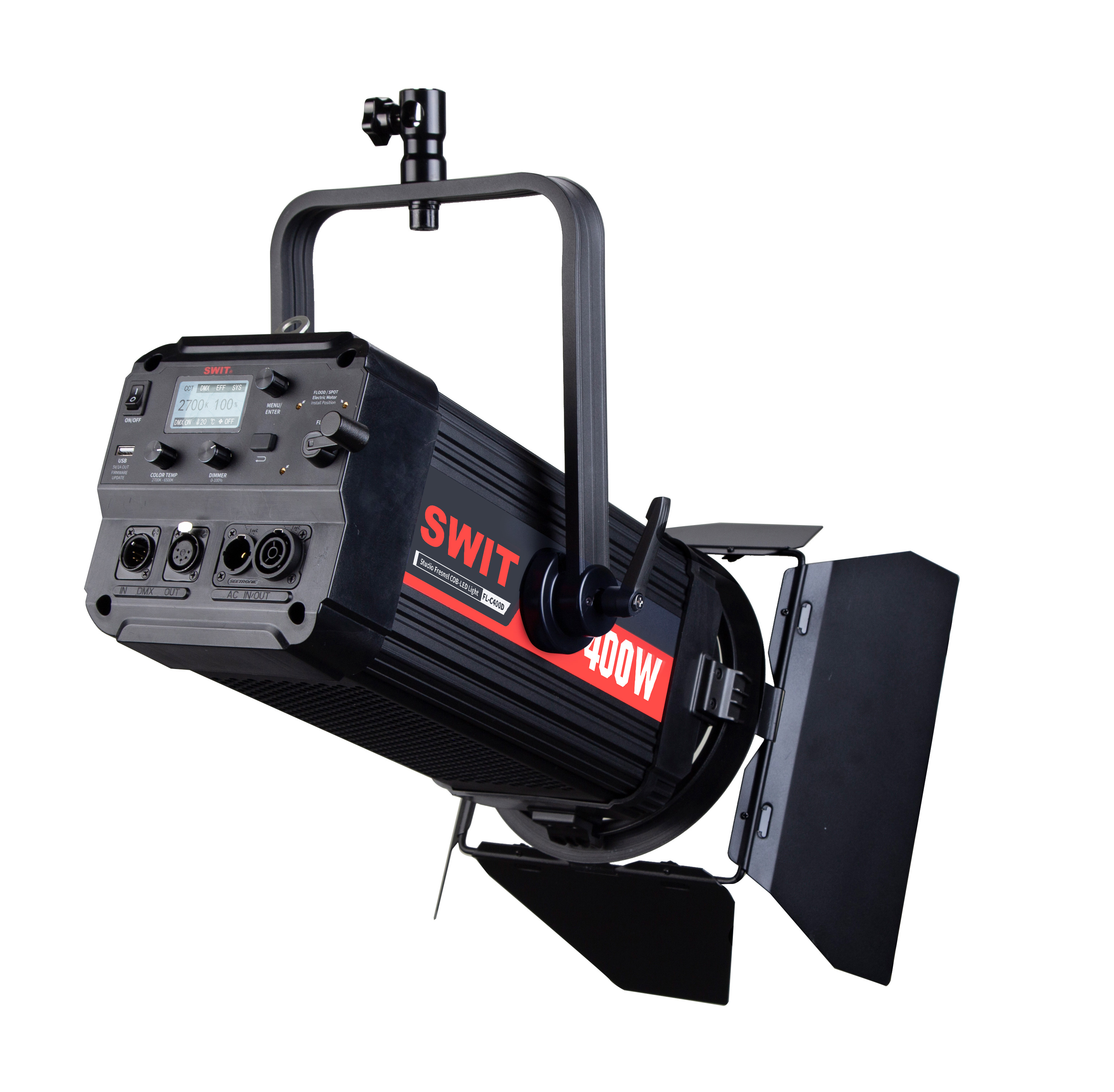FL-C400D | 400W Bi-color Fanless Studio 130000lux TLCI99 LED Fresnel Spot Light FL-C400D | 400W Bi-color Fanless Studio 130000lux TLCI99 LED Fresnel Spot Light