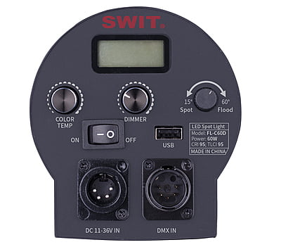 FL-C60D | 60W LED Spotlight, 25000lux, V-Mount, DMX FL-C60D | 60W LED Spotlight, 25000lux, V-Mount, DMX